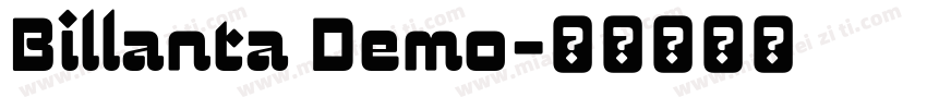 Billanta Demo字体转换